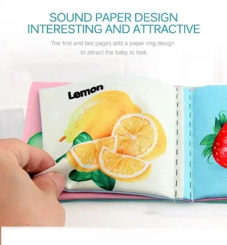  Baby Cloth Books Enlightenment Educational Toys Kids Fruits Animals Numbers Food Cognitive Book for Toddlers -  ToylandEU™