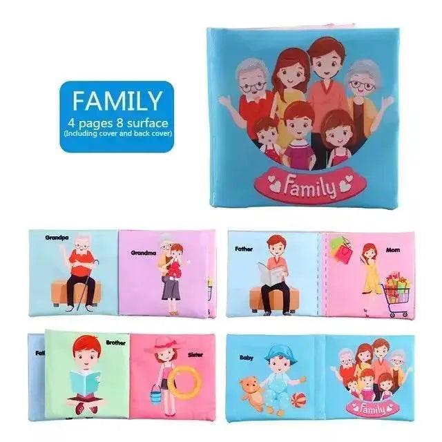  Baby Cloth Books Enlightenment Educational Toys Kids Fruits Animals Numbers Food Cognitive Book for Toddlers -  ToylandEU™