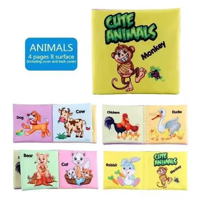  Baby Cloth Books Enlightenment Educational Toys Kids Fruits Animals Numbers Food Cognitive Book for Toddlers -  ToylandEU™
