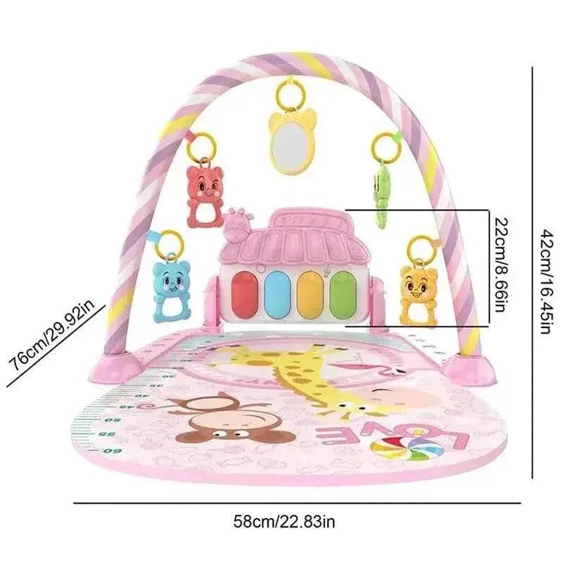 Baby Music Activity Gym Rug Play Mat Newborn Carpet Pedal Piano Keyboard Infant Fitness Rack Playmat Crawling Game Pad Toys Gift -  ToylandEU™