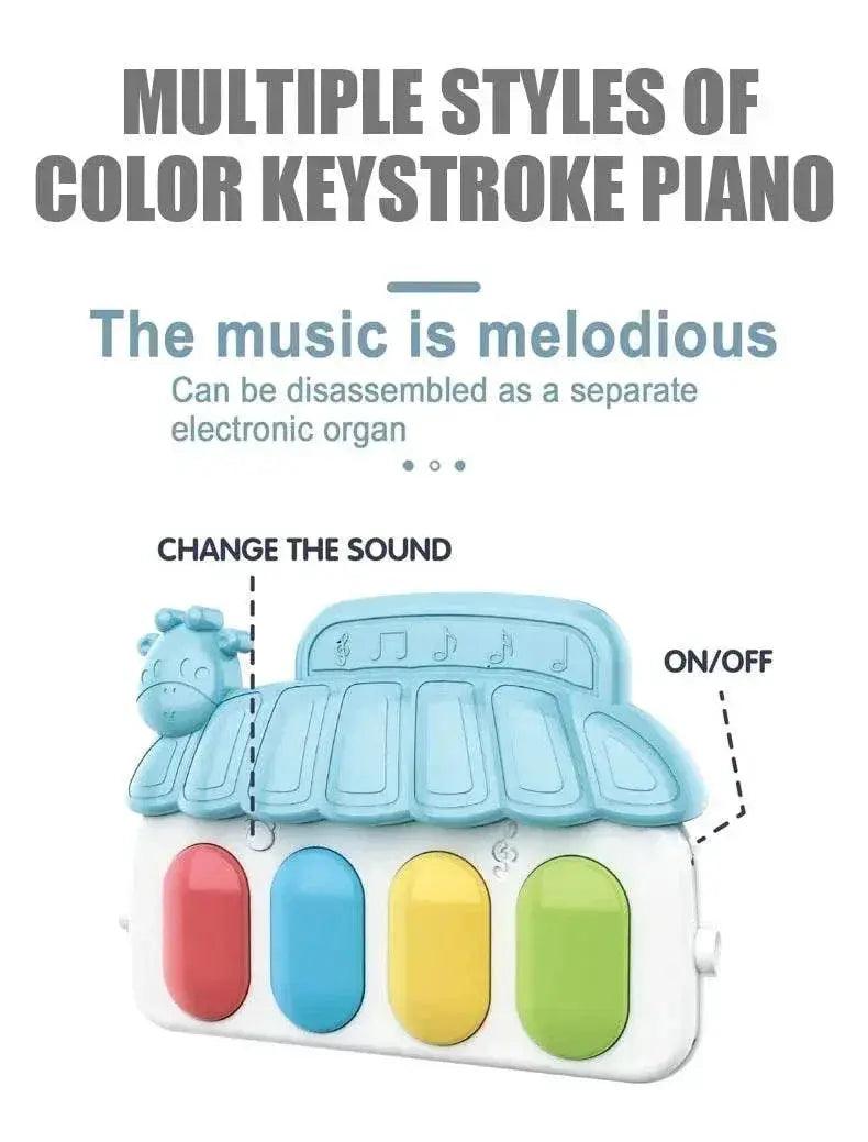  Baby Music Activity Gym Rug Play Mat Newborn Carpet Pedal Piano Keyboard Infant Fitness Rack Playmat Crawling Game Pad Toys Gift -  ToylandEU™