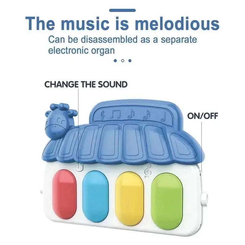  Baby Music Activity Gym Rug Play Mat Newborn Carpet Pedal Piano Keyboard Infant Fitness Rack Playmat Crawling Game Pad Toys Gift -  ToylandEU™