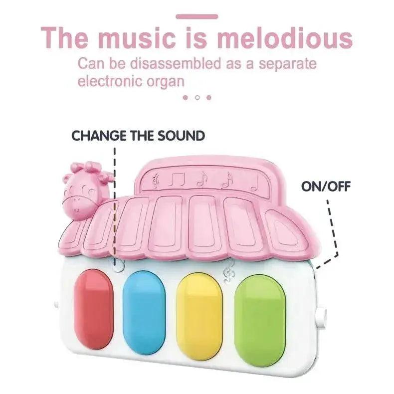  Baby Music Activity Gym Rug Play Mat Newborn Carpet Pedal Piano Keyboard Infant Fitness Rack Playmat Crawling Game Pad Toys Gift -  ToylandEU™