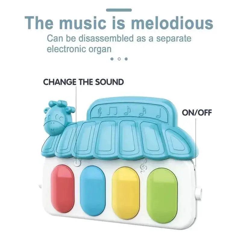  Baby Music Activity Gym Rug Play Mat Newborn Carpet Pedal Piano Keyboard Infant Fitness Rack Playmat Crawling Game Pad Toys Gift -  ToylandEU™