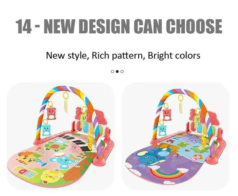  Baby Music Activity Gym Rug Play Mat Newborn Carpet Pedal Piano Keyboard Infant Fitness Rack Playmat Crawling Game Pad Toys Gift -  ToylandEU™