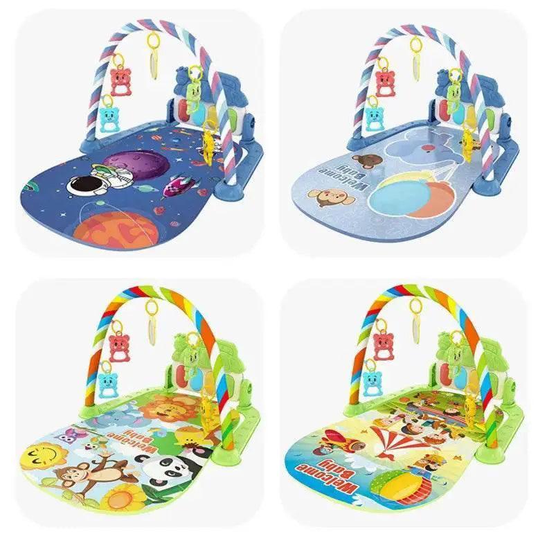  Baby Music Activity Gym Rug Play Mat Newborn Carpet Pedal Piano Keyboard Infant Fitness Rack Playmat Crawling Game Pad Toys Gift -  ToylandEU™