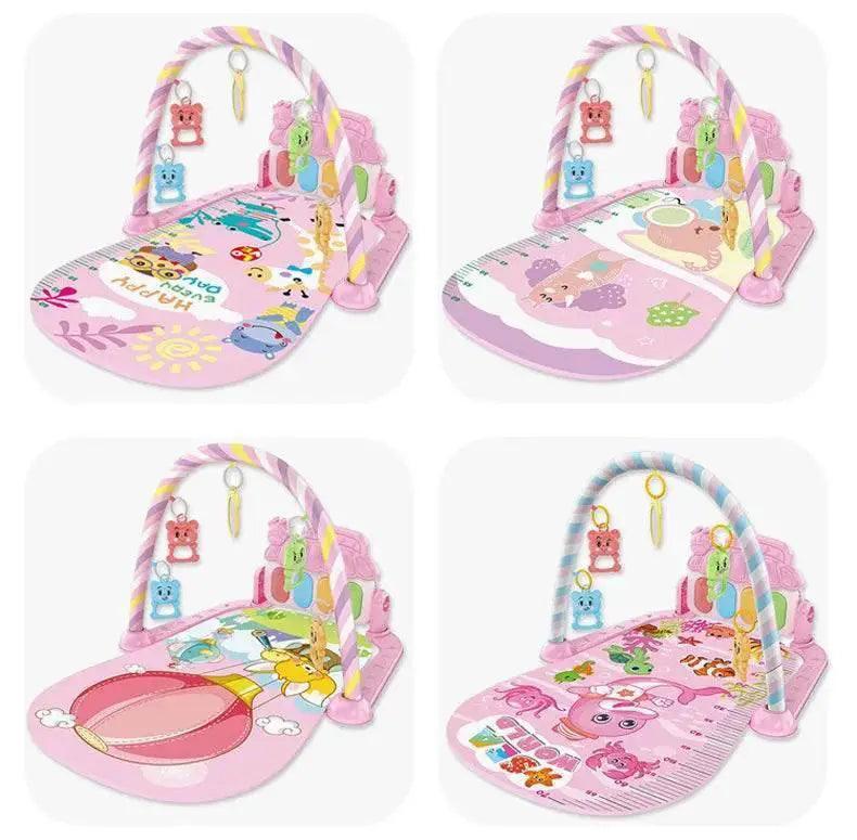  Baby Music Activity Gym Rug Play Mat Newborn Carpet Pedal Piano Keyboard Infant Fitness Rack Playmat Crawling Game Pad Toys Gift -  ToylandEU™