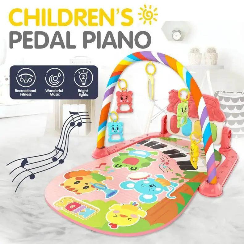  Baby Music Activity Gym Rug Play Mat Newborn Carpet Pedal Piano Keyboard Infant Fitness Rack Playmat Crawling Game Pad Toys Gift -  ToylandEU™
