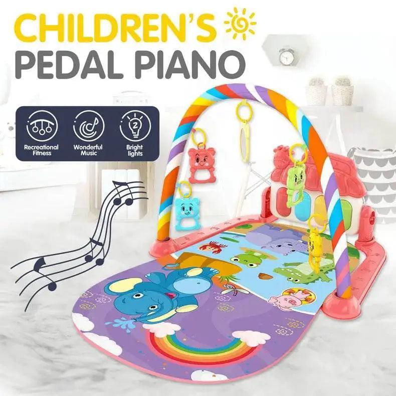  Baby Music Activity Gym Rug Play Mat Newborn Carpet Pedal Piano Keyboard Infant Fitness Rack Playmat Crawling Game Pad Toys Gift -  ToylandEU™