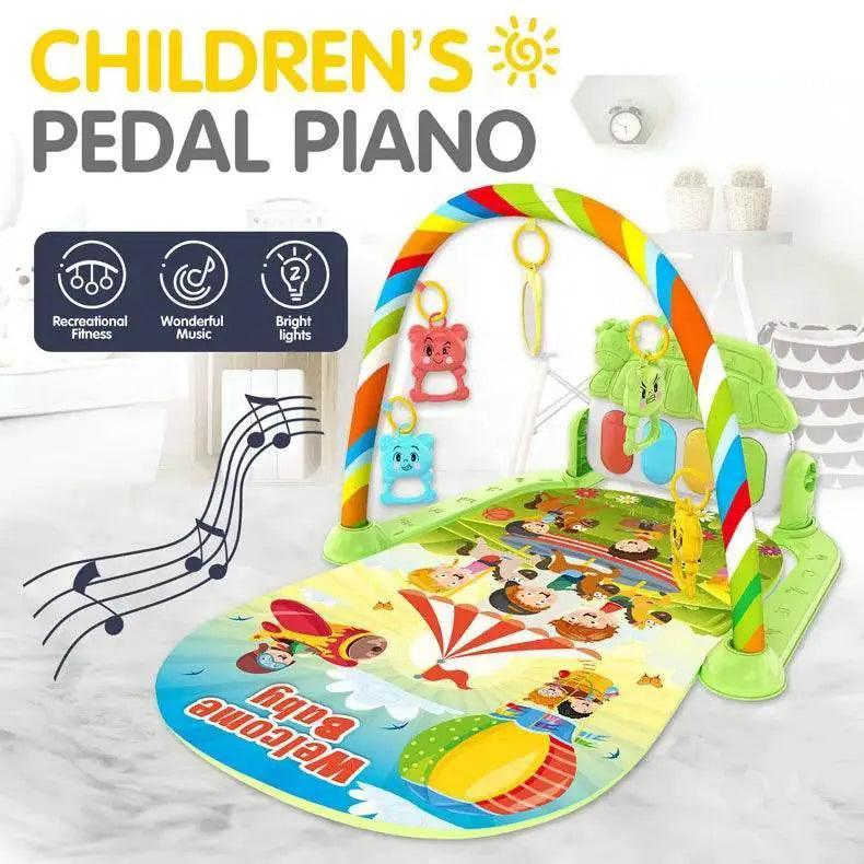  Baby Music Activity Gym Rug Play Mat Newborn Carpet Pedal Piano Keyboard Infant Fitness Rack Playmat Crawling Game Pad Toys Gift -  ToylandEU™