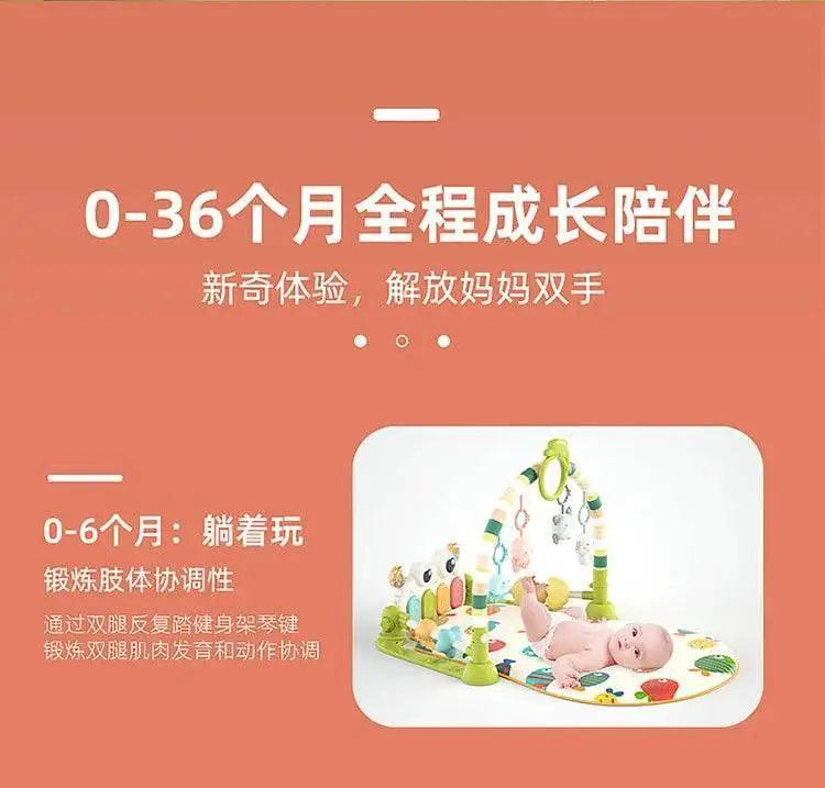  Baby Music Rack Play Mat Puzzle Carpet with Piano Keyboard Infant Playmat Gym Crawling Activity Rug Toys for 0-12 Months Gifts -  ToylandEU™