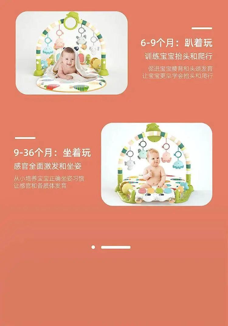  Baby Music Rack Play Mat Puzzle Carpet with Piano Keyboard Infant Playmat Gym Crawling Activity Rug Toys for 0-12 Months Gifts -  ToylandEU™
