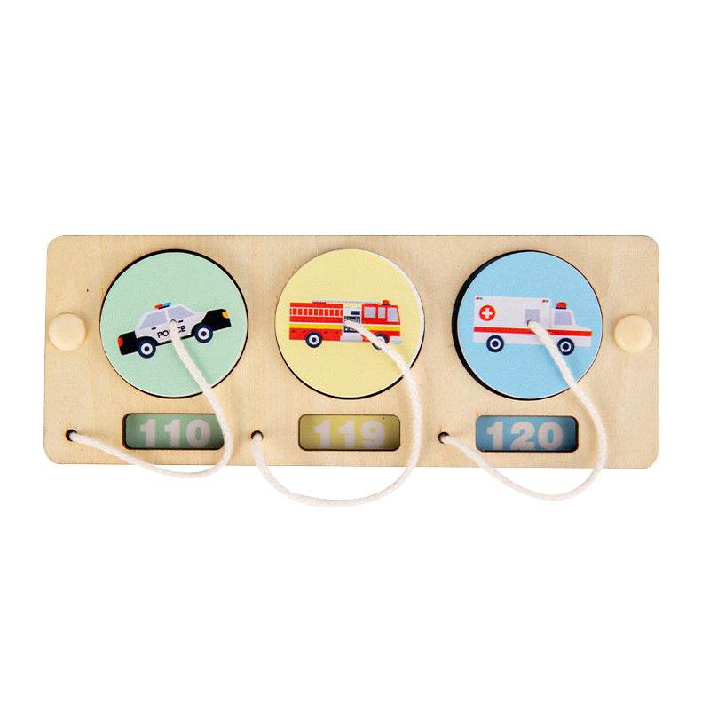 Baby DIY Montessori Activity Busy Board Parts Latch Toy Wooden Puzzle Accessories Material Early Education Toy for Children Gifts - ToylandEU