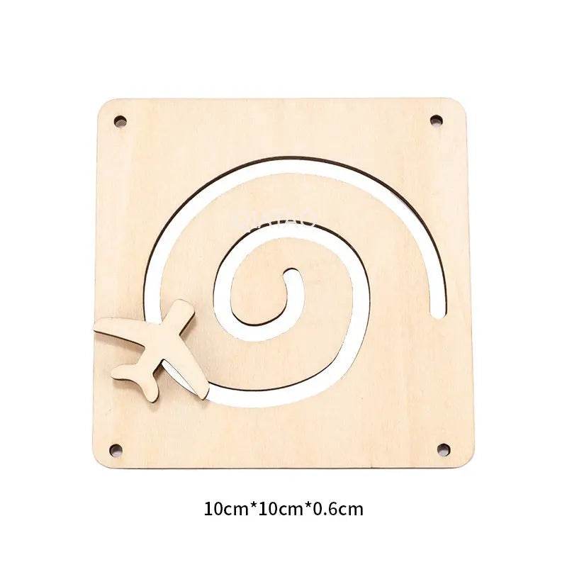 Baby DIY Montessori Activity Busy Board Parts Latch Toy Wooden Puzzle Accessories Material Early Education Toy for Children Gifts - ToylandEU