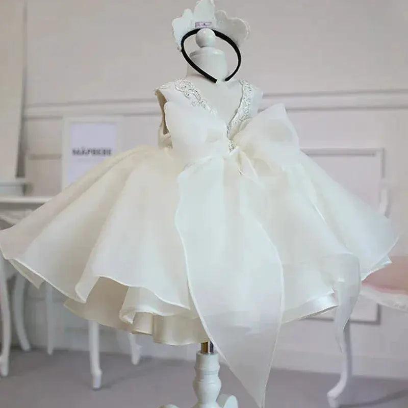  Baby Dress Lace Bow Tutu For Christening | PLBBFZCN -  ToylandEU™