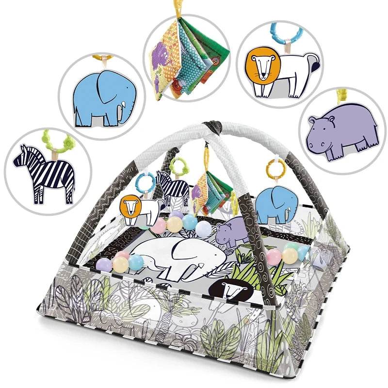 Baby Fitness Frame Crawling Play Toys Early Education Activity Gym Multifunctional Fence Pad Sports Fitness Frame Toys Gift - ToylandEU