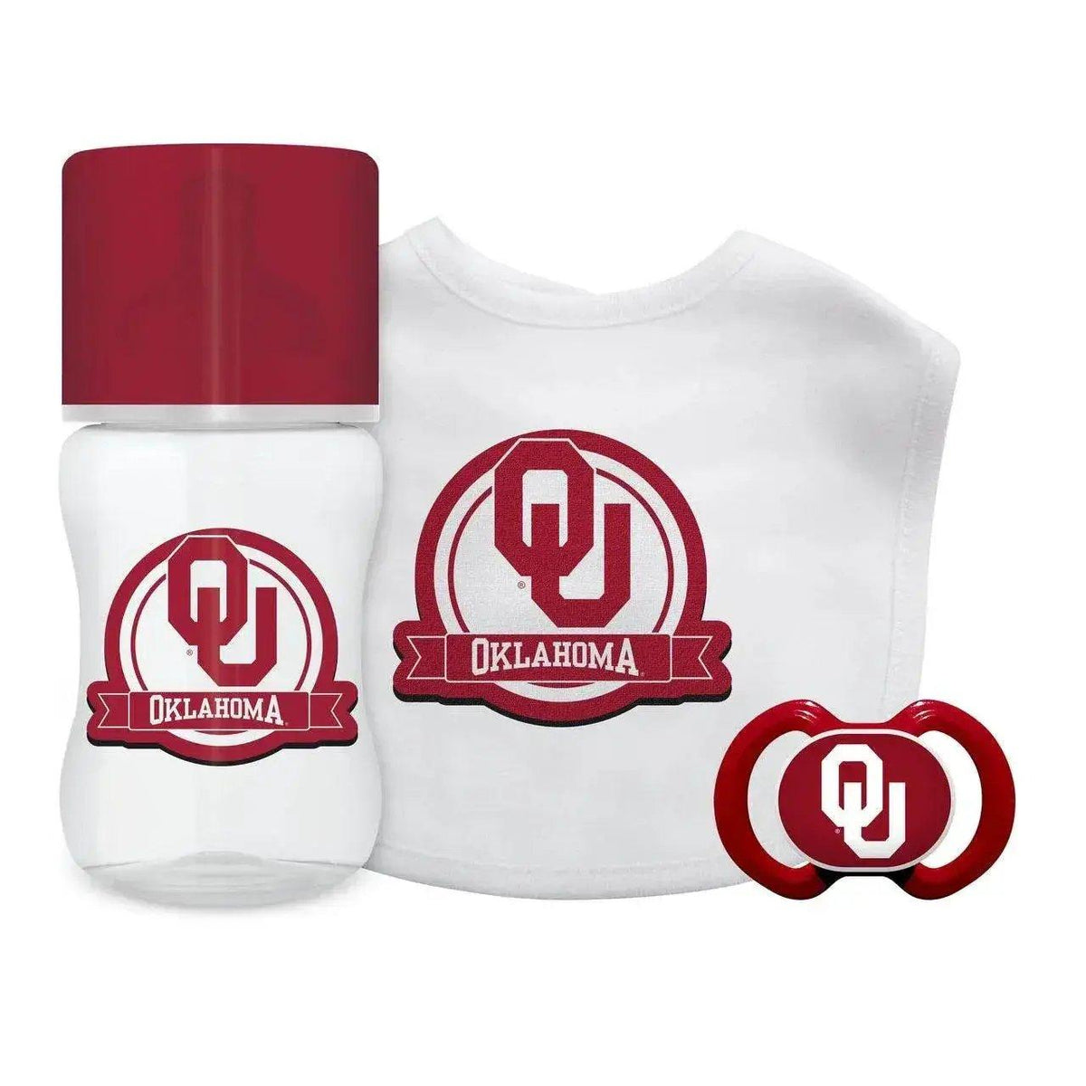  Oklahoma Sooners Baby Gift Set 3 Piece Bib Bottle Pacifier -  ToylandEU™
