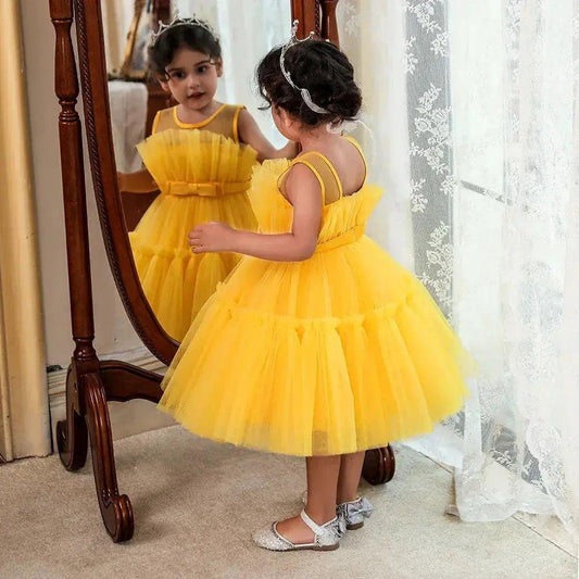  Baby Girl Baptism Dress Fluffy Birthday Celebration -  ToylandEU™