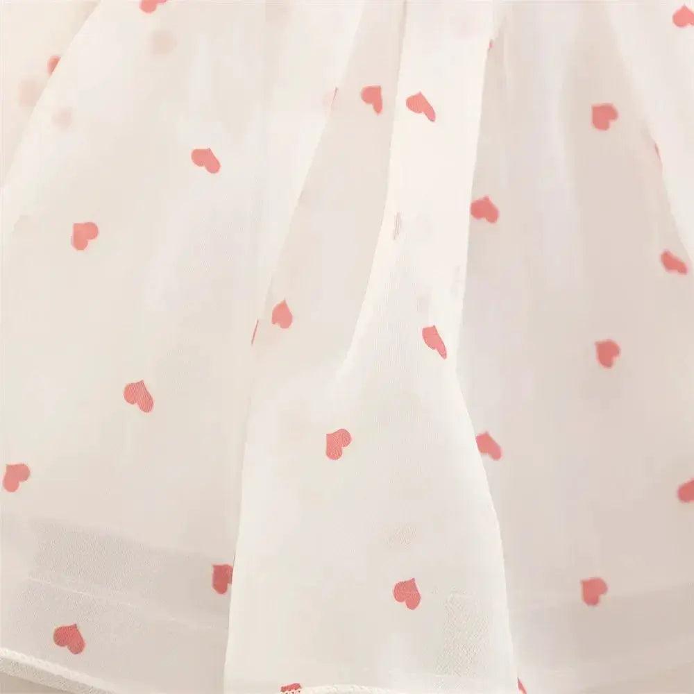  Baby Girl Dress Princess With Dots Bow Puff Sleeves -  ToylandEU™