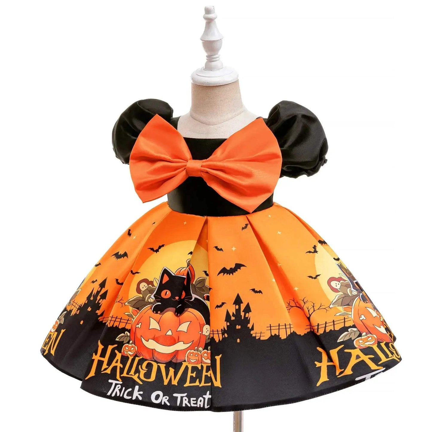  Baby Girl Halloween Costume Ghost Pumpkin Knee Length -  ToylandEU™