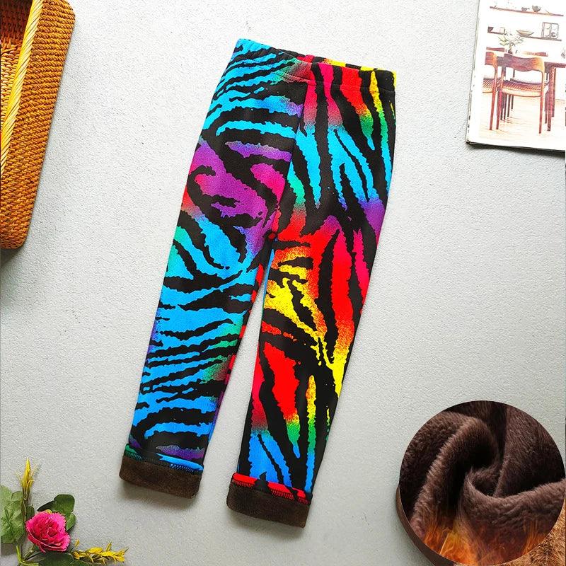 Baby Girl Leggings Warm Velvet Thermal Pants For Winter - ToylandEU