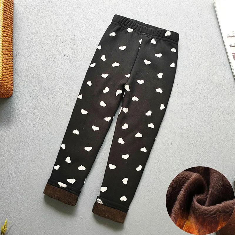 Baby Girl Leggings Warm Velvet Thermal Pants For Winter - ToylandEU