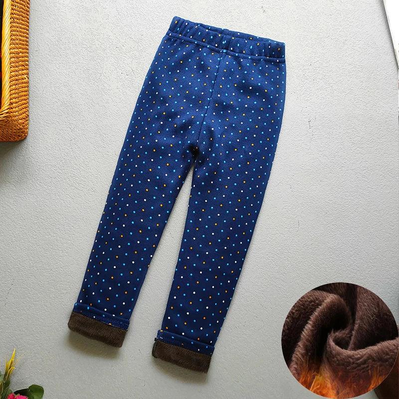 Baby Girl Leggings Warm Velvet Thermal Pants For Winter - ToylandEU