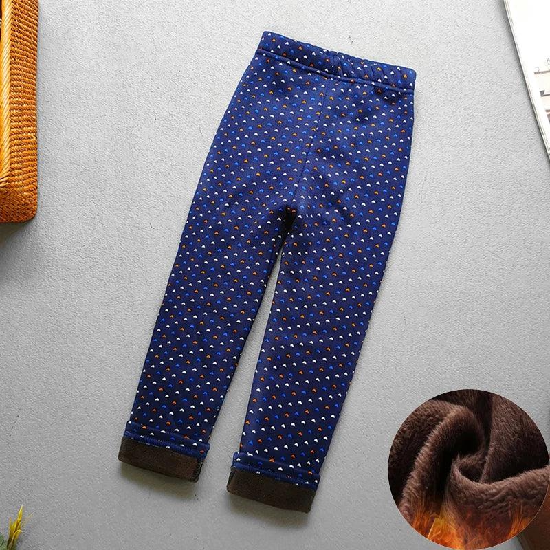 Baby Girl Leggings Warm Velvet Thermal Pants For Winter - ToylandEU