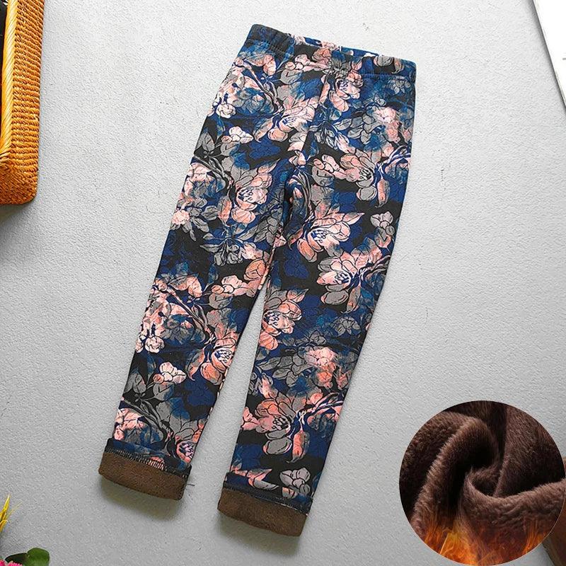 Baby Girl Leggings Warm Velvet Thermal Pants For Winter - ToylandEU