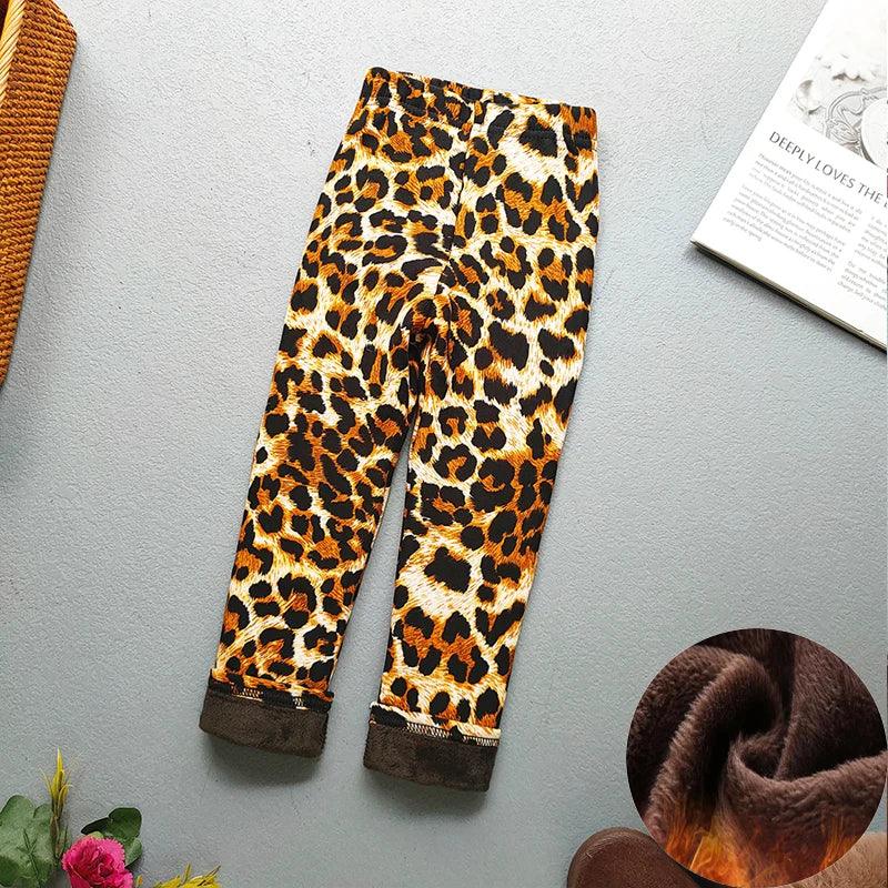 Baby Girl Leggings Warm Velvet Thermal Pants For Winter - ToylandEU