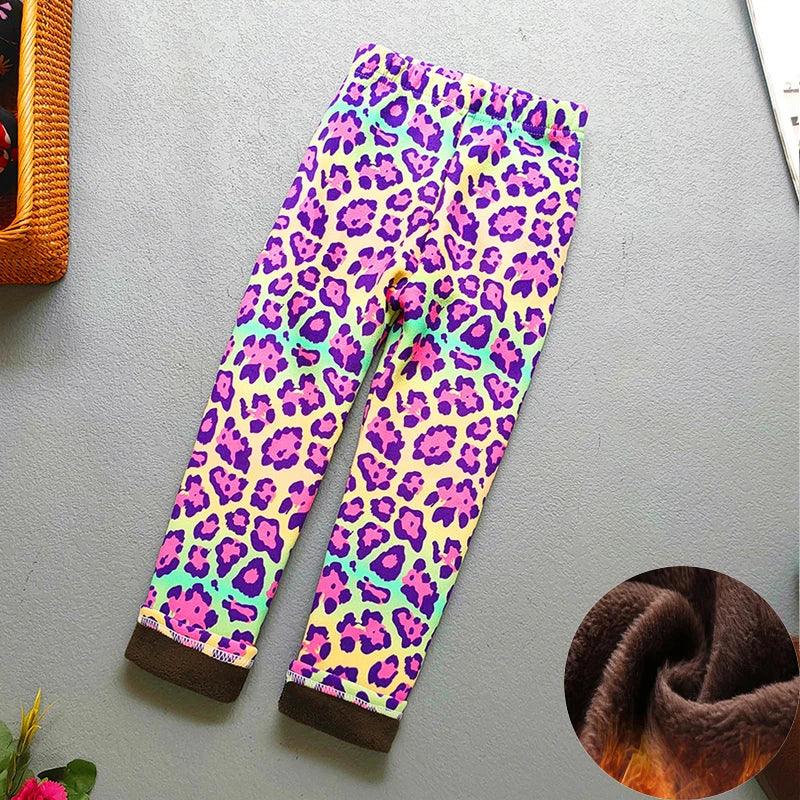 Baby Girl Leggings Warm Velvet Thermal Pants For Winter - ToylandEU