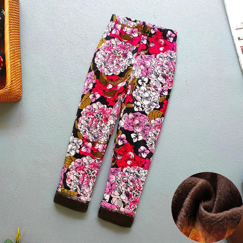 Baby Girl Leggings Warm Velvet Thermal Pants For Winter - ToylandEU