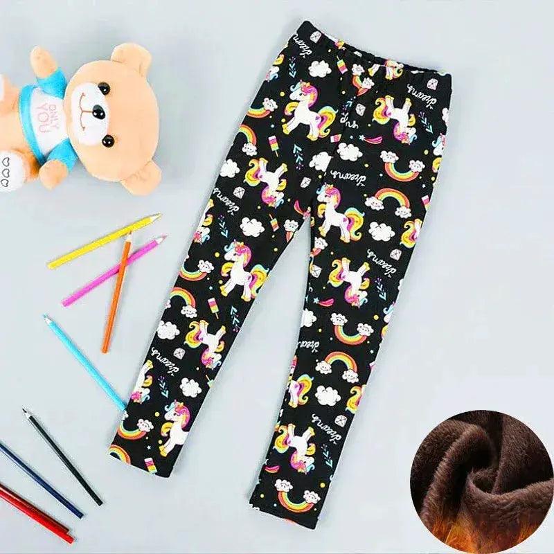  Baby Girl Leggings Warm Velvet Thermal Pants Winter -  ToylandEU™