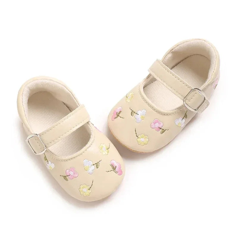 Baby Girl Mary Jane Flats PU Leather Non Slip Sole - ToylandEU