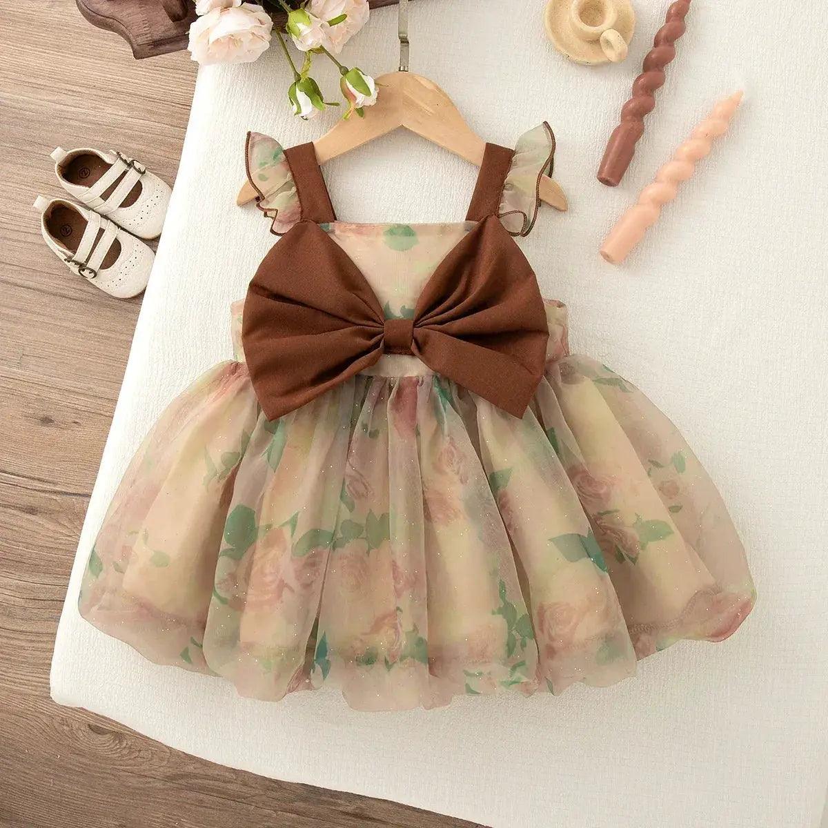  Baby Girl Tulle Dress Sequined Bow Shine - CN Zhejiang -  ToylandEU™