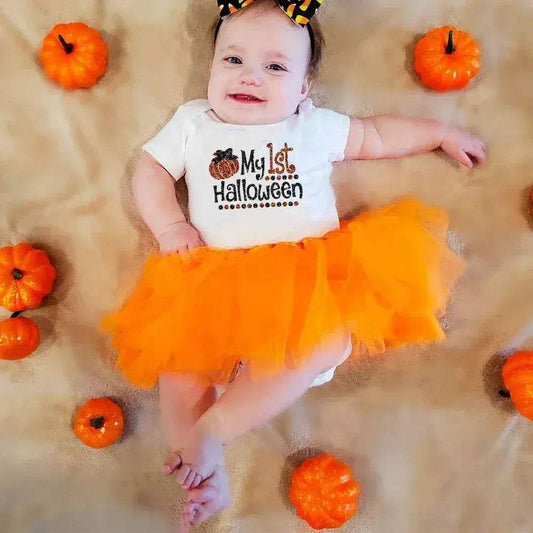  Baby Girls Halloween Romper Two Piece Costume Tutu Set -  ToylandEU™