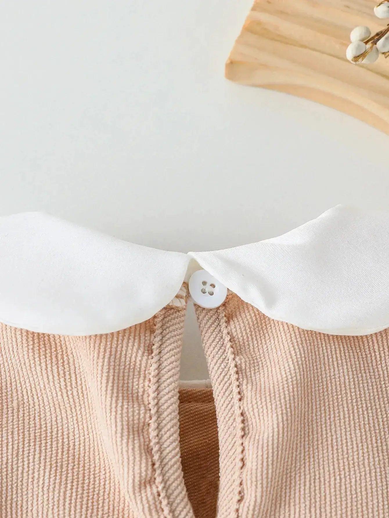 Baby Girls Peter Pan Collar Dress All Seasons Spandex -  ToylandEU™