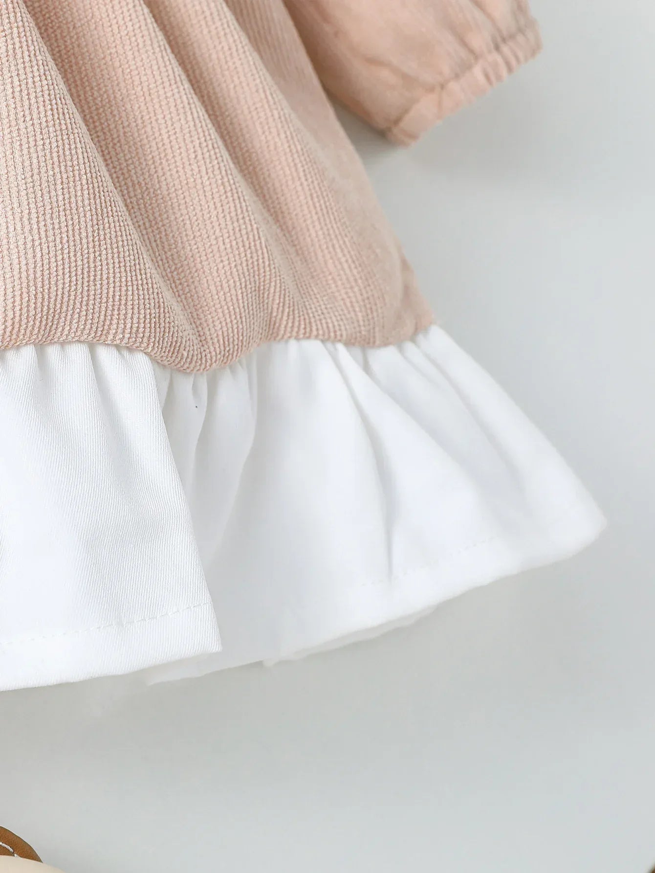 Baby Girls Peter Pan Collar Dress Long Sleeve All Seasons - ToylandEU