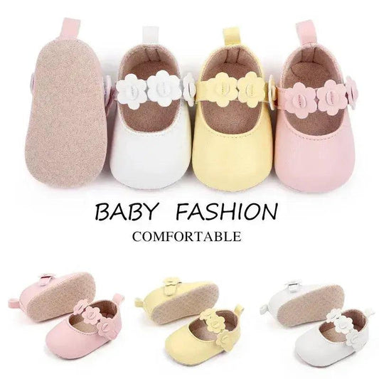  Baby Girls Waterproof Pu Leather First Walkers Shoes Soft -  ToylandEU™