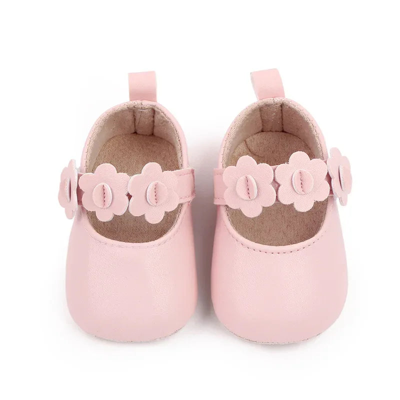 Baby Girls Waterproof Pu Leather First Walkers Shoes - ToylandEU