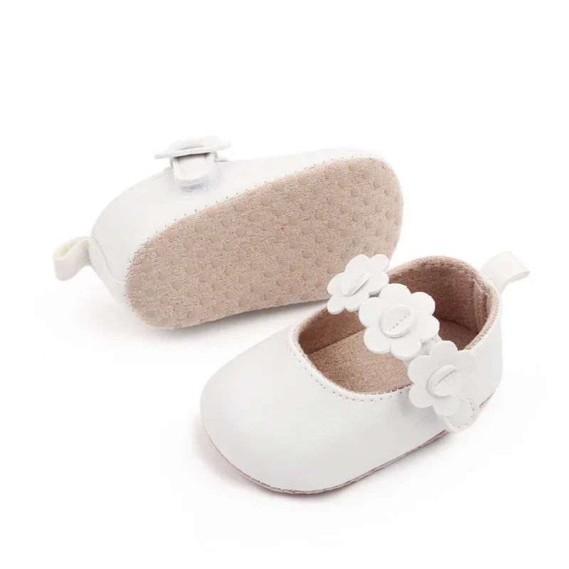 Baby Girls Waterproof Pu Leather First Walkers Shoes - ToylandEU