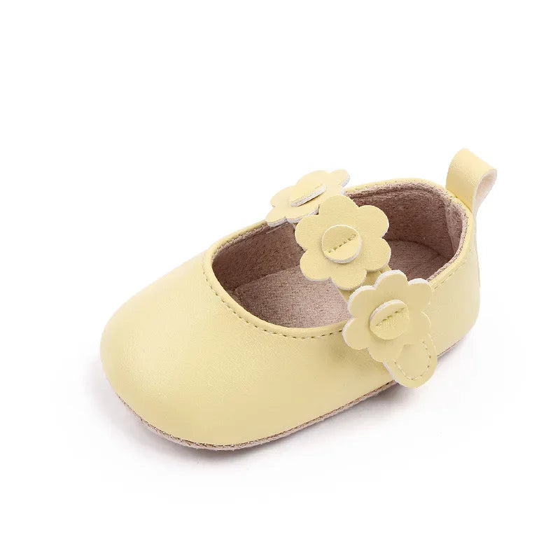 Baby Girls Waterproof Pu Leather First Walkers Shoes - ToylandEU