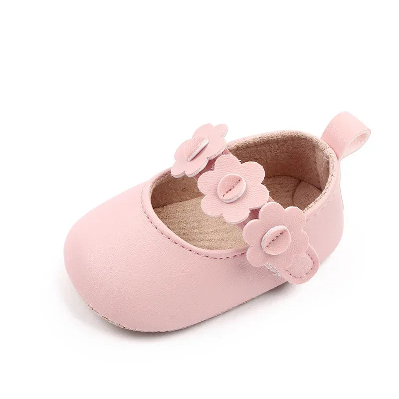 Baby Girls Waterproof Pu Leather First Walkers Shoes - ToylandEU