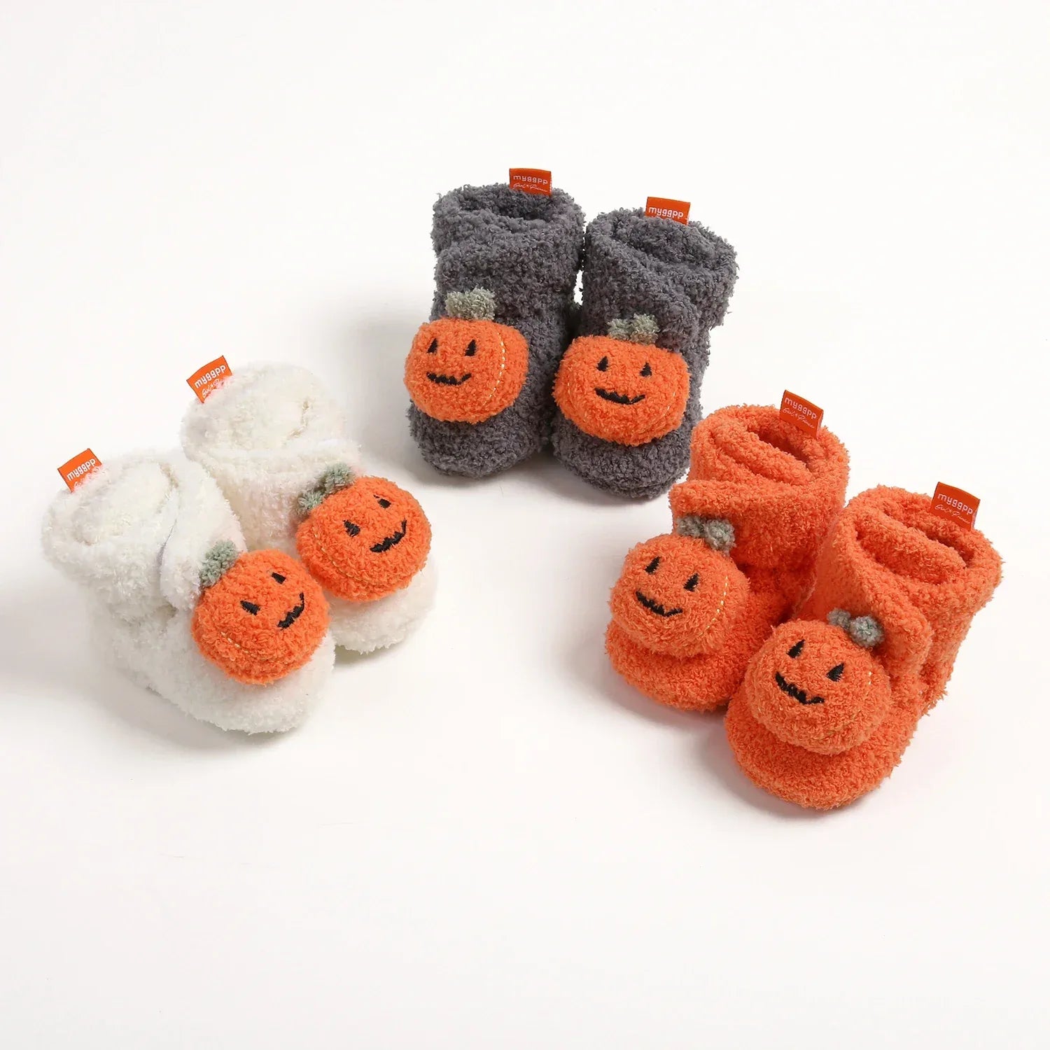 Baby Halloween Pumpkin Booties First Walkers Warm Winter Shoes - ToylandEU