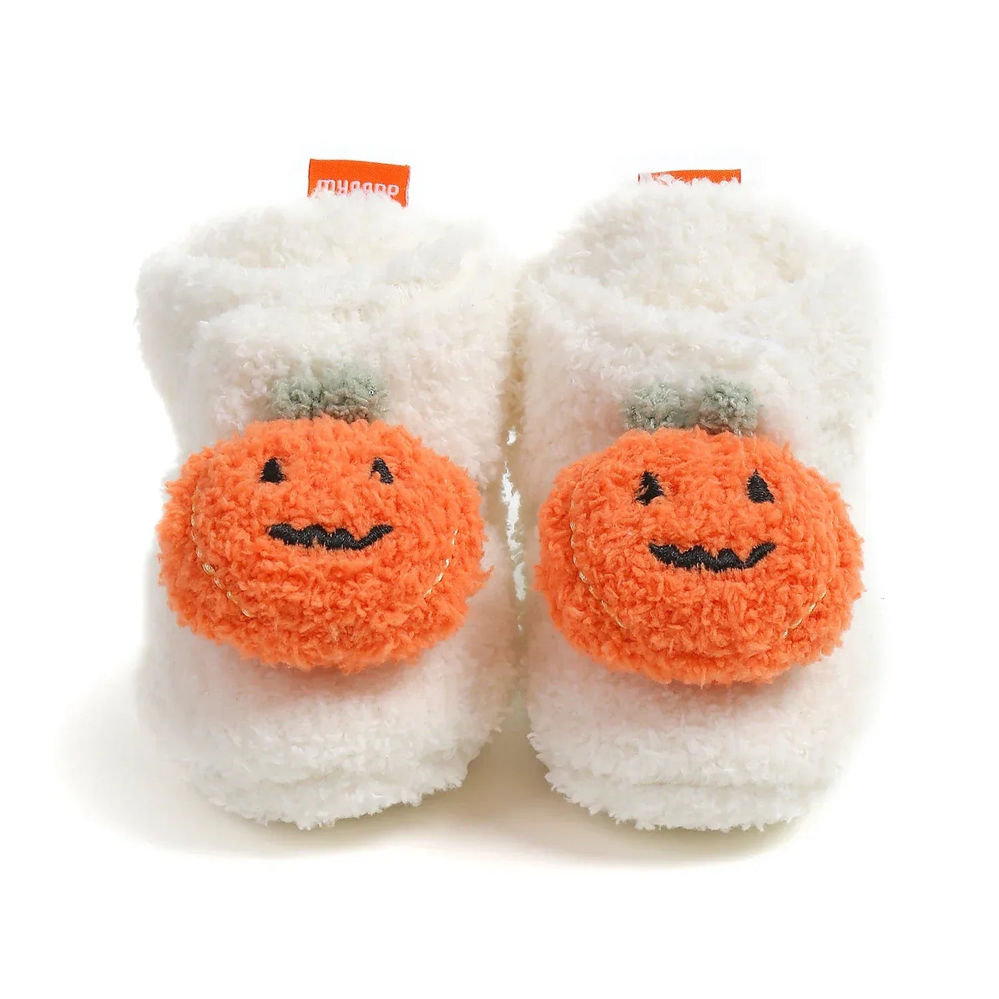 Baby Halloween Pumpkin Booties First Walkers Warm Winter Shoes - ToylandEU
