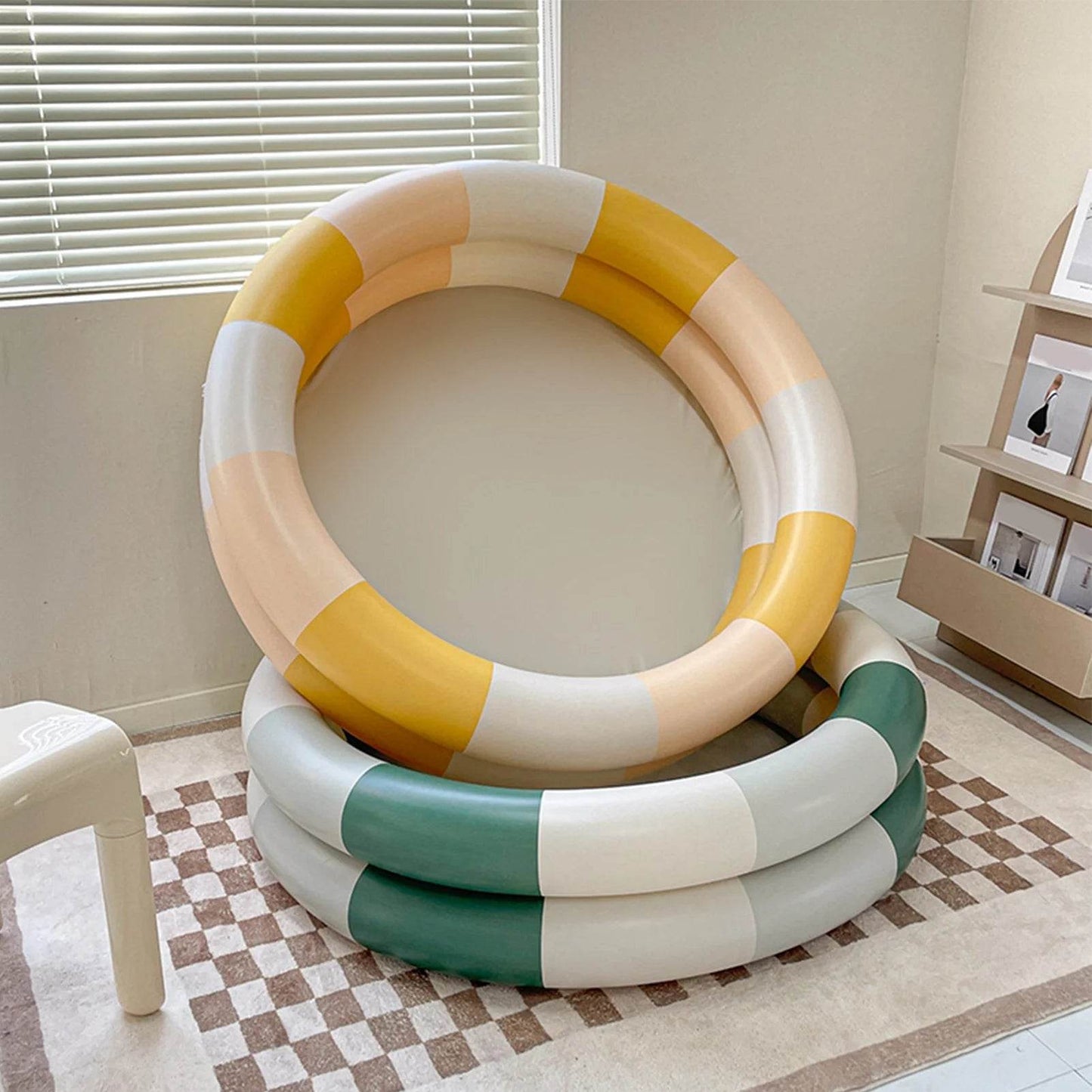 Baby Inflatable Swimming Pool Cute Thickened Retro Blow Up - ToylandEU