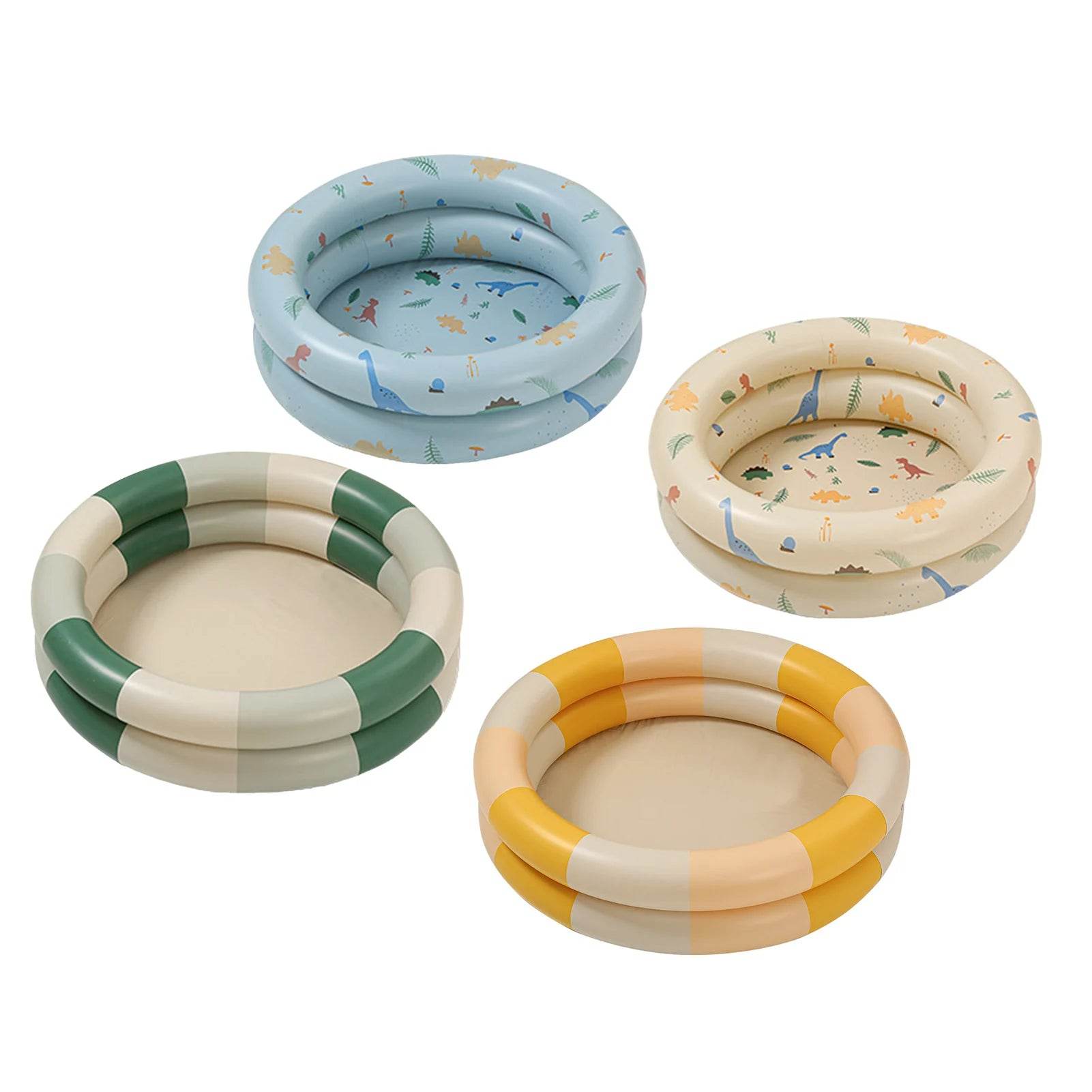 Baby Inflatable Swimming Pool Cute Thickened Retro Blow Up - ToylandEU