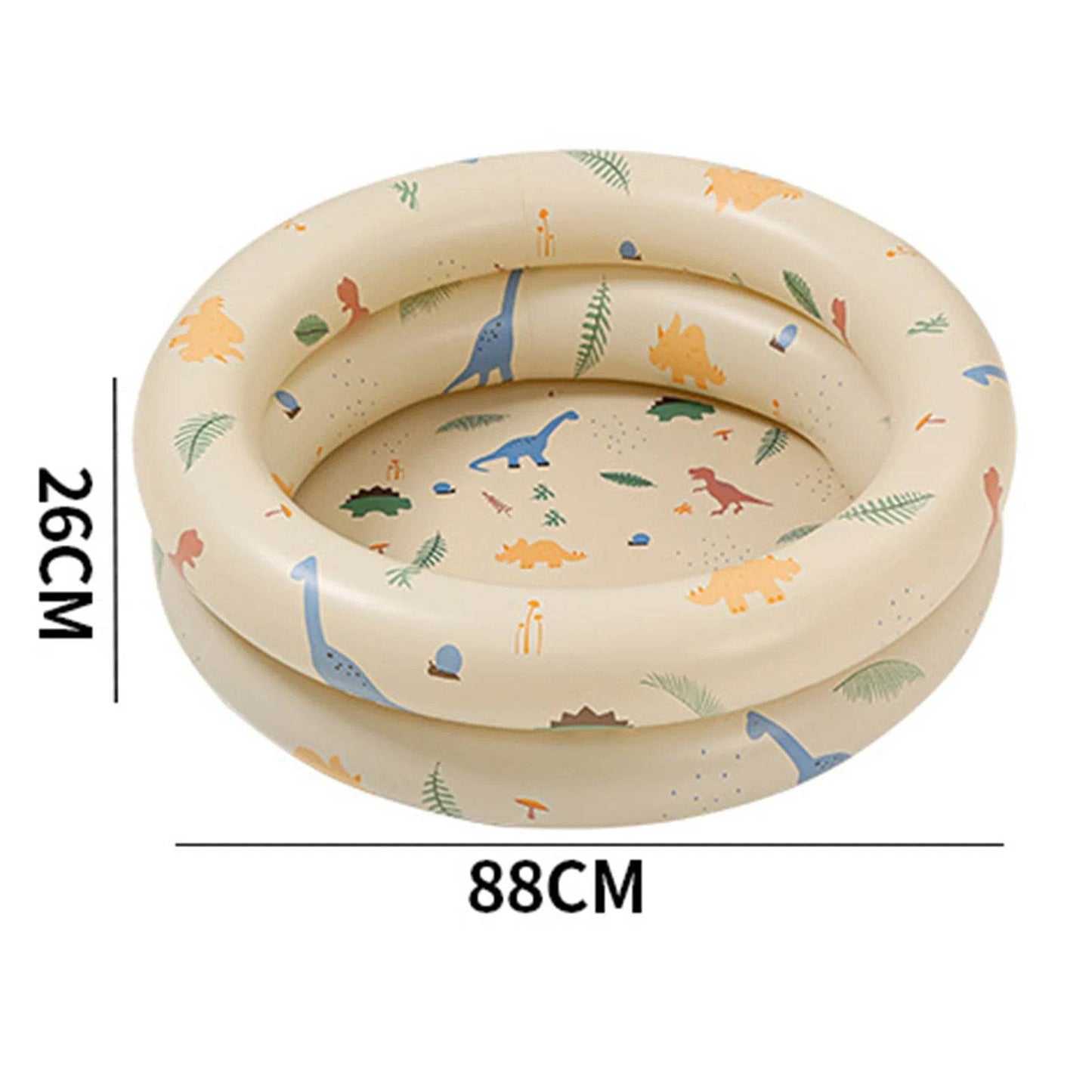 Baby Inflatable Swimming Pool Cute Thickened Retro Blow Up - ToylandEU