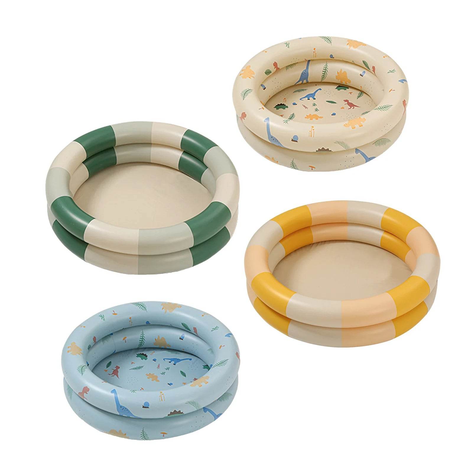 Baby Inflatable Swimming Pool Cute Thickened Retro Blow Up - ToylandEU