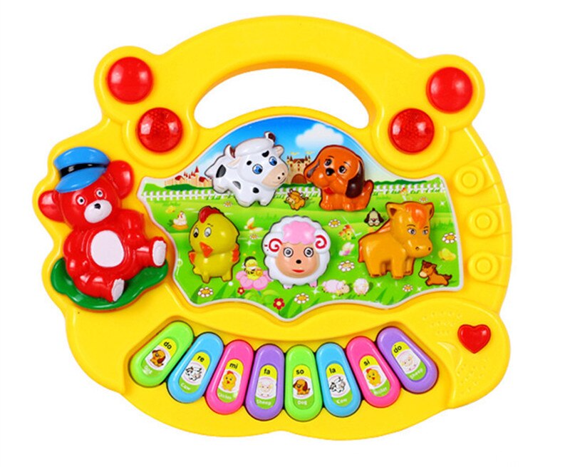 Baby Kids Musical Piano Toys Learning Animal Farm Developmental - ToylandEU